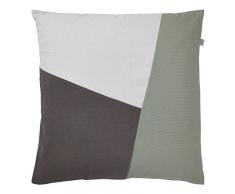 Walra Coussin Ewals 50x50 cm Jade - Coussins Déco - Oreiller Décoratif - Déhoussable - Zippé