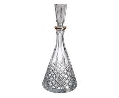 Verre de BohÃªme Blues Filo Bouteille de Liqueur ou Whisky, Verre, 16Â x 16Â x 34Â cm