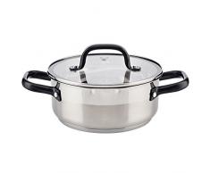 Bergner Q3230 Casserole 24 x 10,5 cm 4 l avec couvercle en acier inoxydable, induction, Vita Infinity Chefs