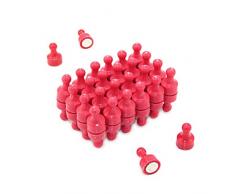 Magnet Expert Rose Quille Aimant - Bureau et réfrigérateur (12mm de diamètre x 21 mm de haut) (paquet de 48)