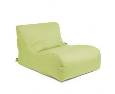Outbag 01NLPLU-LIM Pouf, Polyester, Citron Vert, 120 x 90 cm