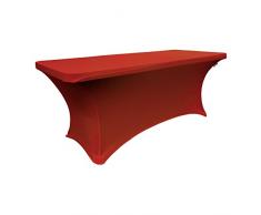 La Nappe en Spandex pour Un Rouleau Table rectangulaire, Red, 226 x 63 x 0.6 cm