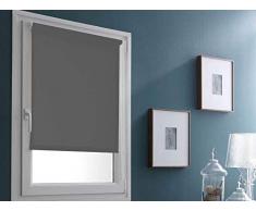 MADECOSTORE Store Enrouleur Occultant Easy Uni Gris rose - L65 x H170cm - Sans perçage