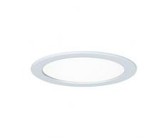 Paulmann 92060 Kit encastrÃ©s Quality Panneau LED, rond, 1x18W, 4000K, 230V, 220mm, Blanc/Plastique