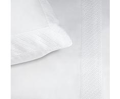 Bailet Drap Plat - Noces, Satin de Coton, Blanc, 270 x 310 cm