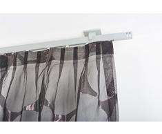 InCasa Tringle Ã Rideaux: 32 x 12 mm, L. 200 cm. en Aluminium Satin - Complet