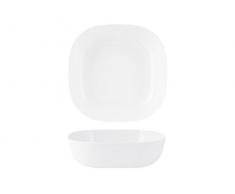 H&H Pengo 8716323 Faible Saladier Quadra, mélamine, 23 cm, mélamine, Blanc