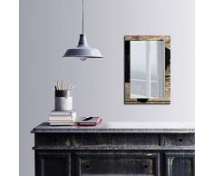 Bonamaison Décoration Murale Impression sur Miroir Encadré sur Toile, Dimensions: 40 x 60 Cm - Conçu et fabriqué en Turquie