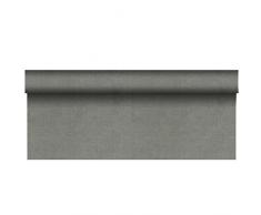 Papstar Nappe de Table, Gris, Aspect Tissu, PV-GS80Â Tissue Royal Collection Plus 20Â m x 1,18Â m sur Rouleau, 85779