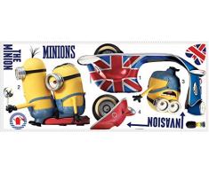 Thedecofactory-RMK3002GM Disney Stickers Minions Le Film GÃANT REPOSITIONNBLES (84X65CM), RMK3002GM, Multicolore, 104 x 46 x 0,1 cm
