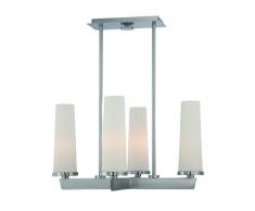 Quoizel QZ/CHELSEALOFT4 Lustre avec 4 Ampoules Nickel 63,5 x 63,5 x 52,1 cm