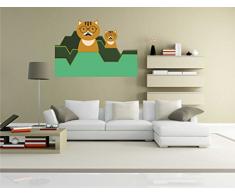 pinkelephant Autocollant Mural pour Enfants Les Clm031Â RigoloÂ âÂ Little MonsterÂ âÂ Funny ChatÂ âÂ Sticker Mural 70Â x 49Â cm