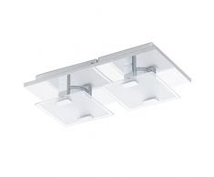 EGLO 93312 Applique murale, Chrome, Blanc