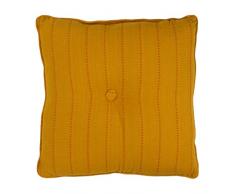 Thedecofactory 401453 Coussin, Polyester, Jaune, 40 x 40 x 3 cm