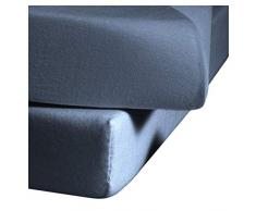 Fleuresse L de 001115â6073â0600Â Jenny C Drap Plat, Jersey, Denim, 37.4Â x 26,2Â x 4,8Â cm