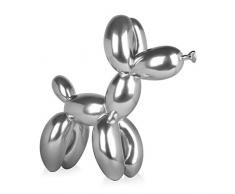 World Art Grand chien ballon Sculpture En RÃ©sine, Multicolore, 62x64x23 Cm