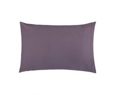 Filocolore fda1 Housse pour Oreiller, Coton peigné, Mauve, 23 x 19 x 1.3 cm