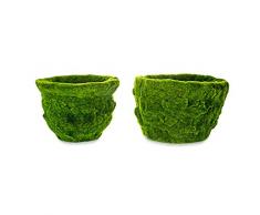 EUROCINSA Ref.50520 Pot de Fleurs en polyrÃ©sine, Mousse, 27 Ã x 20/31 Ã x 20 cm