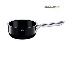Silit 2104291480 Casserole Haute sans Couvercle Ãmail, Noir, 16 cm