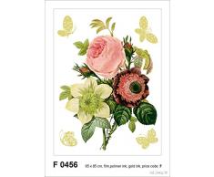 AG f 0456 autkleber Mural Design Autocollants en Forme de Fleurs