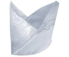 WinwareÂ âÂ 10Â x Roslin tissÃ© Rose Serviette de table BlancÂ âÂ 559Â x 559Â mm (55,9Â x 55,9Â cm). (100% polyester tissÃ© Motif rose chiffons avec dExcellentes PropriÃ©tÃ©s de rÃ©tention