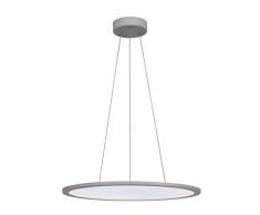 LED PANEL ROND suspension. gris argent. LED 40W 4000K. variable 1-10V