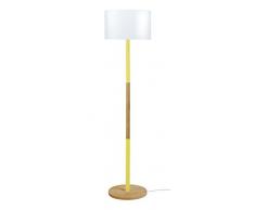 Tosel 51087 Lampadaire 1 Lumière, Bois, E27, 40 W, Bleu, 35 x 155 cm