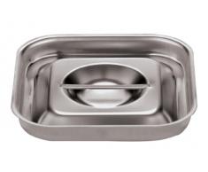 Paderno 44502-04 Couvercle pour Bain Marie 15,5 cm-Acier Inoxydable