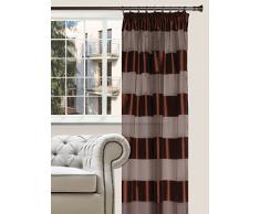 Splendid Florence avec embrasses de Rideaux Chocolat 140 x 285 cm