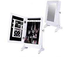 Dcasa Boîte à Bijoux Miroir Organisateur de Bijoux pour Armoire Rangement de décorations Festivales Articles pour la Maison Unisexe Adulte Multicolore (Multicolore) Unique