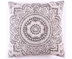 La Finesse Housse de Coussin carrÃ©e dÃ©corative 50 x 50 cm pour la Maison en Coton pour Le Salon, Le canapÃ©, la Chambre Ã Coucher cph15, Textile colorÃ©, Taille Unique