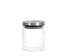H&H 739705 Bocal en borosilicate, bouchon inox, 0,7 l