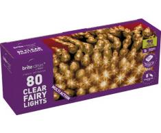 Brite Ideas Festive Guirlande avec 80Â ampoules de sous tension, blanc