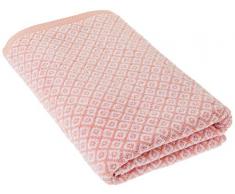 Lasa Home Draps 70x140, Collection Shibori, Motifs Mosaic, Orange 100% Coton, 70x140x1 cm