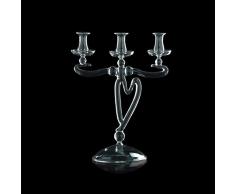 Art de Murano Chandelier, Argent, Moyenne