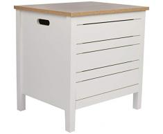 House & â¿Homestyle Panier Ã Linge MDF Blanc 51,5 x 50 x 40 cm