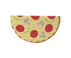 dcasa DCASA AntidÃ©rapant Pizza RÃ©fÃ©rence DC Paillasson Textiles de la Maison Unisexe Adulte, Multicolore (Multicolore), Unique