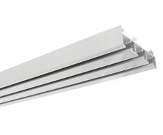 GARDINIA Tringle Ã rails rideaux Ã 3 rails, SÃ©rie Atlanta, Aluminium, 160 cm, Blanc
