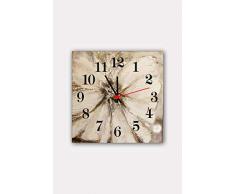 Bonamaison Horloge Murale en MDF, Multicolore, 30 x 30 cm