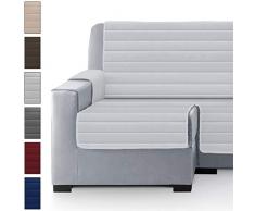 Eiffel Textile Couvre-canapé Long rembourré en Polyester Chaise Izquierda 240 Gris Clair