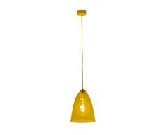 sulion Glassy Lampe de plafond Suspension E27, 60Â W, Jaune, 21.5Â x 21.5Â x 160Â cm