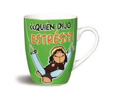 NICI Qui disait Stress Porcelaine, variÃ©tÃ© Couleurs, Tasse Normal