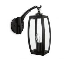Prolight 558200018 Applique Lanterne E27 60 W MÃ©tal Noir