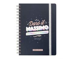 Mr Wonderful Agenda Classique semainier 2019-2020 avec Reliure à Spirale, Papier de 100 g, Multicolore, 17 x 22,1 x 2,6 cm