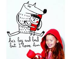 Chispum VIINF204Le - Sticker décoratif, Design Hes big and Bad, But I Love Him, 58 x 65 cm