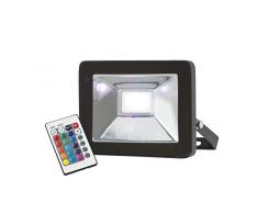 Knightsbridge Projecteur LED en aluminium moulÃ© sous pression IP65 20 W Noir 230 V