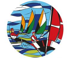 Element Gifts Dessous de Verre Motif voilier Multicolore Taille Unique