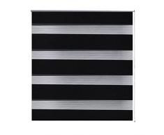 Helloshop26 Store Enrouleur Tamisant Fenêtre Rideau Pare-Vue Volet Roulant, Plastique, Noir, 40x50x100 cm