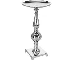 Viscio Trading Maison & Christmas Bougeoir, mÃ©tal, Argent, 23.5Â x 23.5Â x 46Â cm