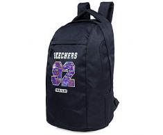 SKECHERS S898 Sac à dos de type décontracté unisexe pour adulte avec poche intérieure, iPad, tablette, pour usage quotidien, pratique et polyvalent Taille unique Noir